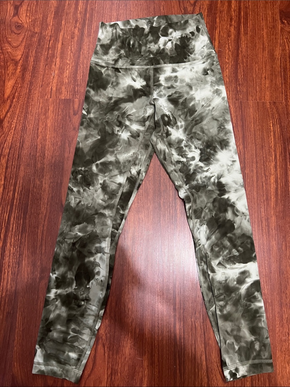 Lululemon align 28”Tie-Dye Active Leggings - Olive Green